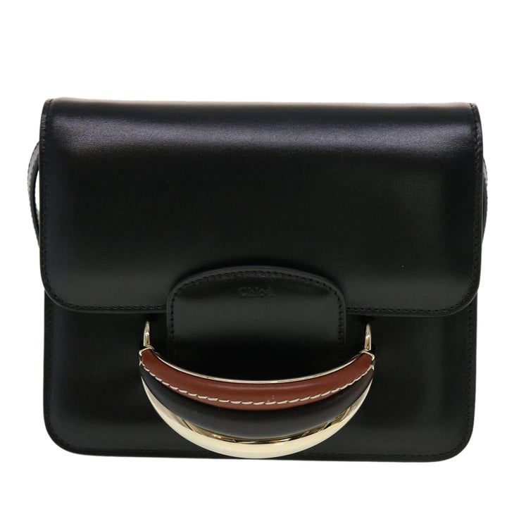Chloe Katie Shoulder Bag Leather Black 43713A