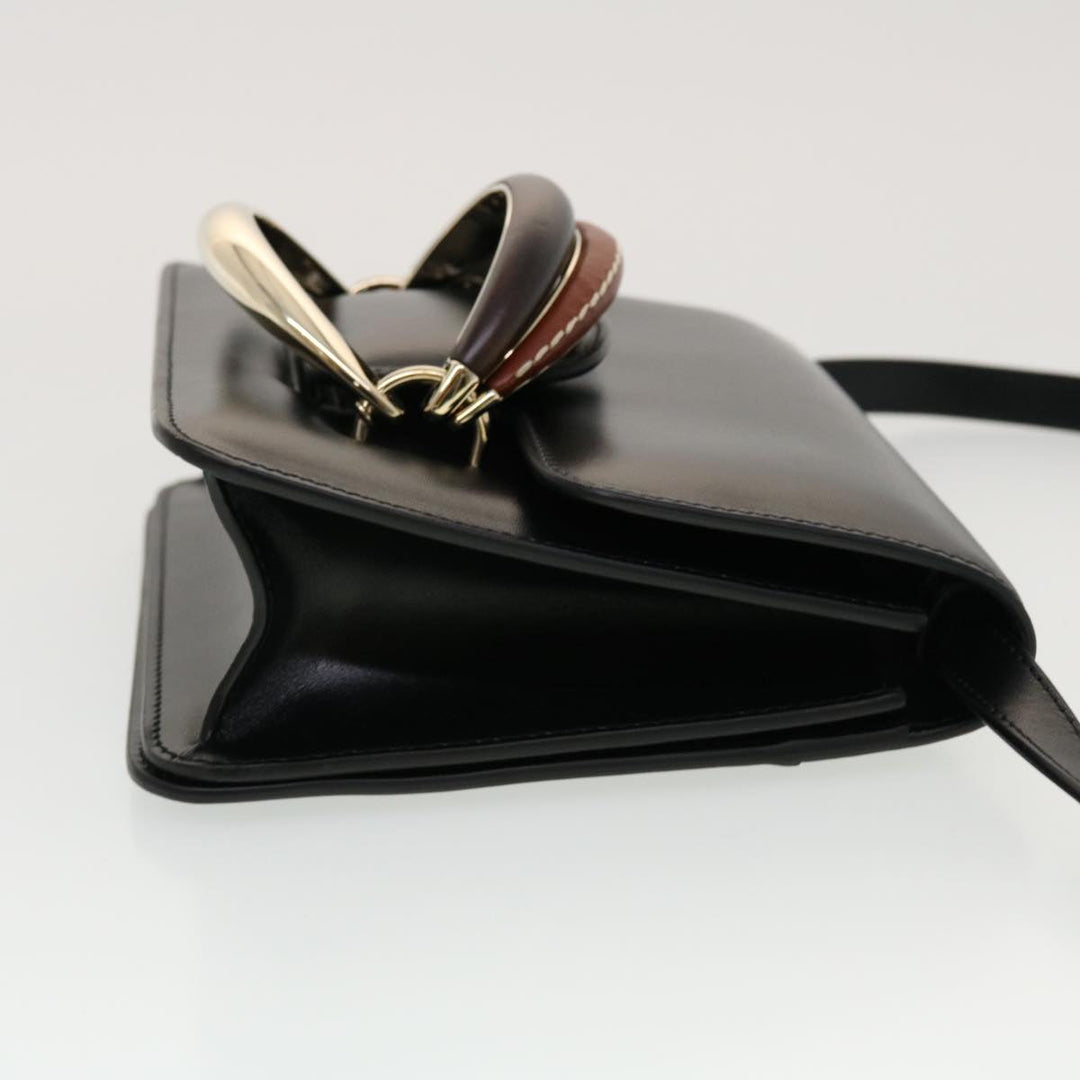 Chloe Katie Shoulder Bag Leather Black 43713A
