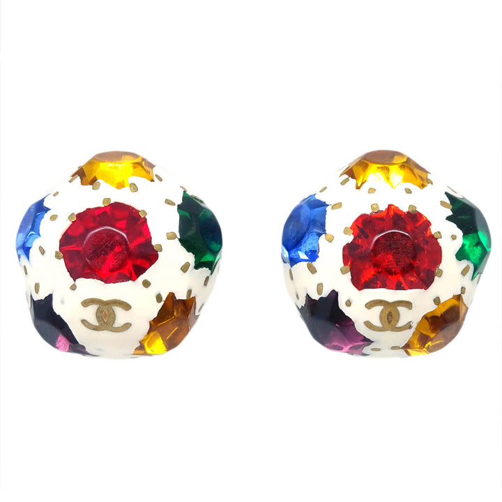 Top Quality Chanel Earrings Clip-On White 98P