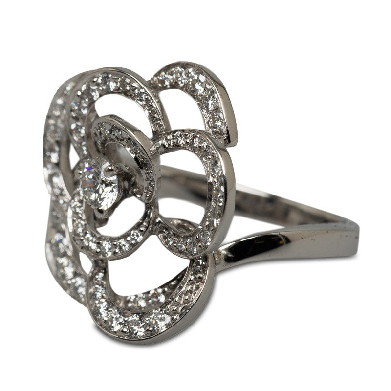 Top Quality Chanel Camera Collection Ring Ring #50 K18WG White Gold Lady Chanel