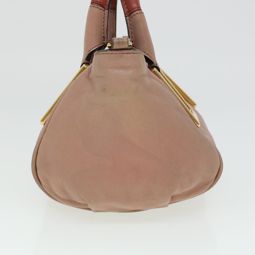 Chloe Etel Hand Bag Leather 2way Pink 04-12-50-65 43906