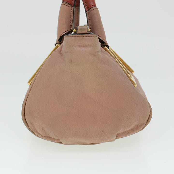 Chloe Etel Hand Bag Leather 2way Pink 04-12-50-65 43906