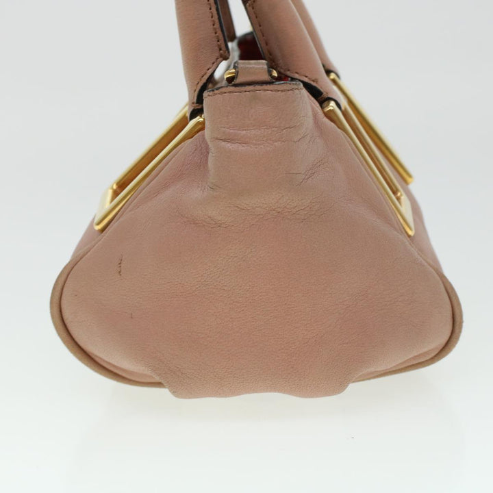 Chloe Etel Hand Bag Leather 2way Pink 04-12-50-65 43906