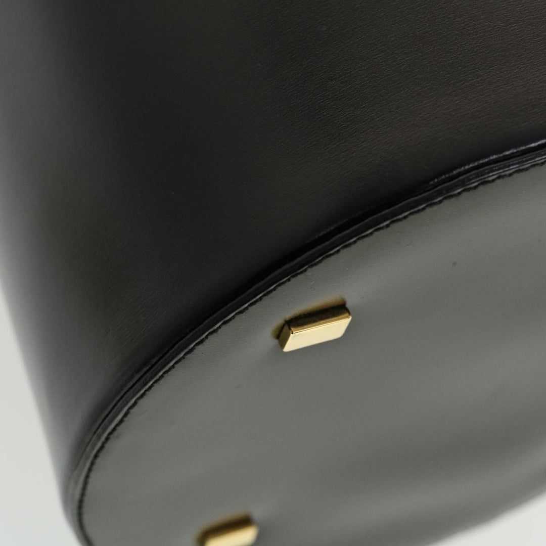 Celine Vany Cosmetic Pouch Leather Black  43930