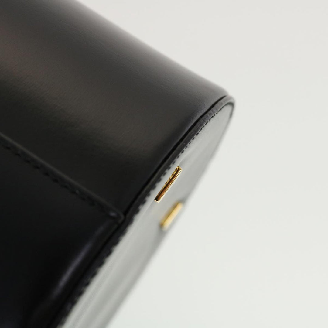 Celine Vany Cosmetic Pouch Leather Black  43930