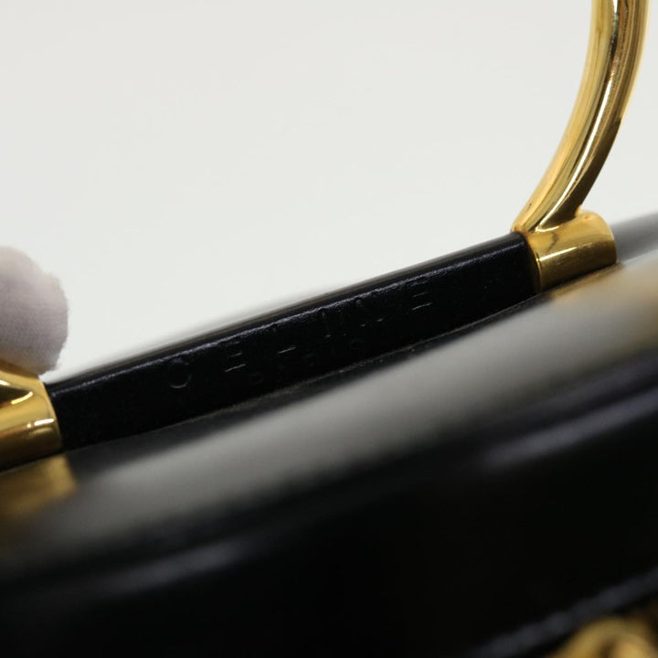 Celine Vany Cosmetic Pouch Leather Black  43930