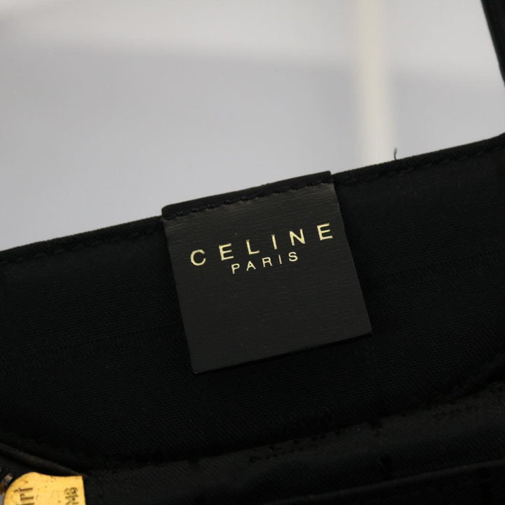Celine Vany Cosmetic Pouch Leather Black  43930