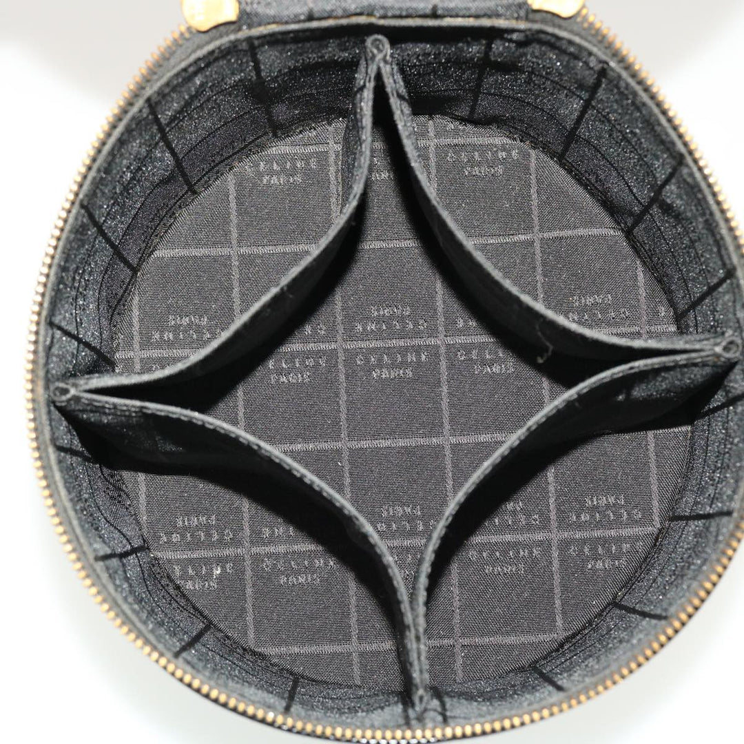 Celine Vany Cosmetic Pouch Leather Black  43930
