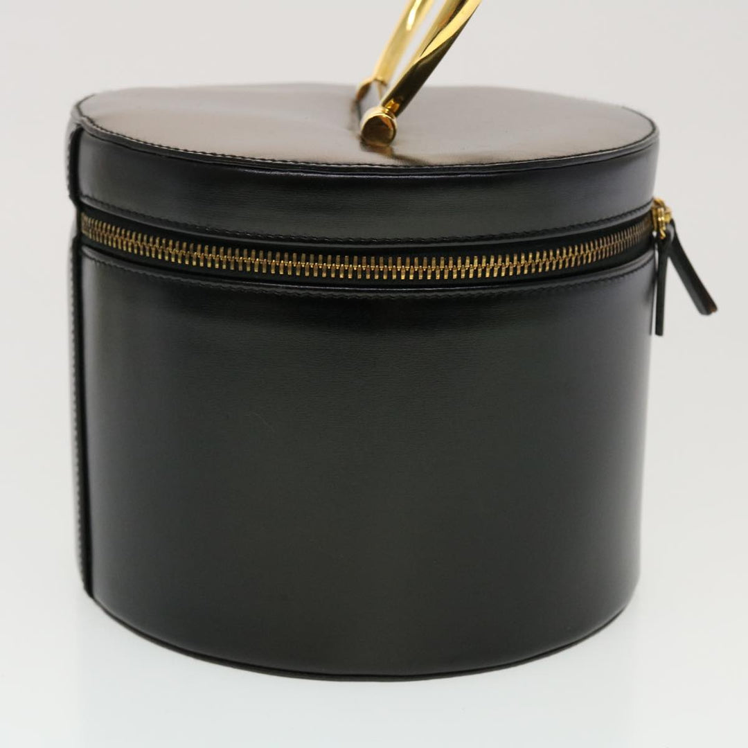 Celine Vany Cosmetic Pouch Leather Black  43930
