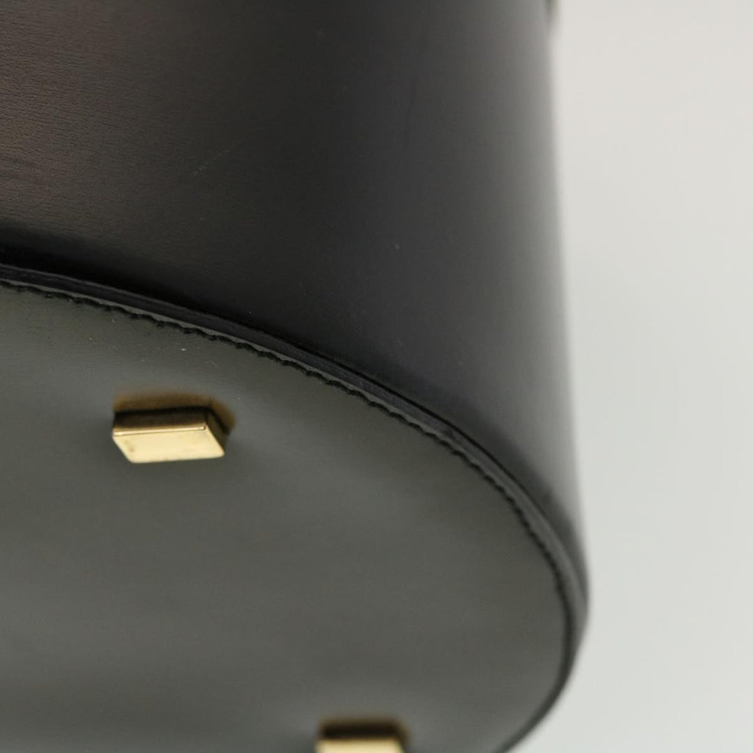 Celine Vany Cosmetic Pouch Leather Black  43930