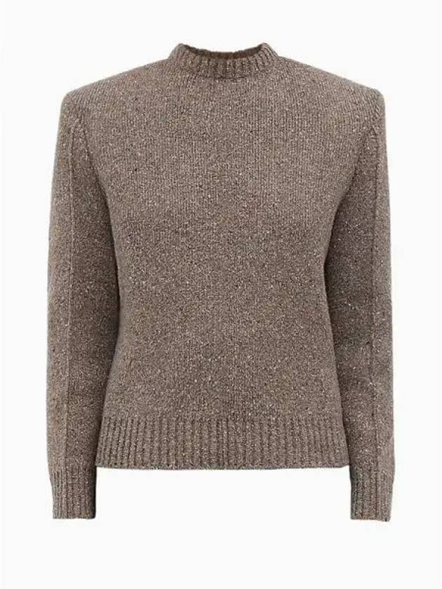 Bottega veneta Veneta Crew Neck Knit Top Grey