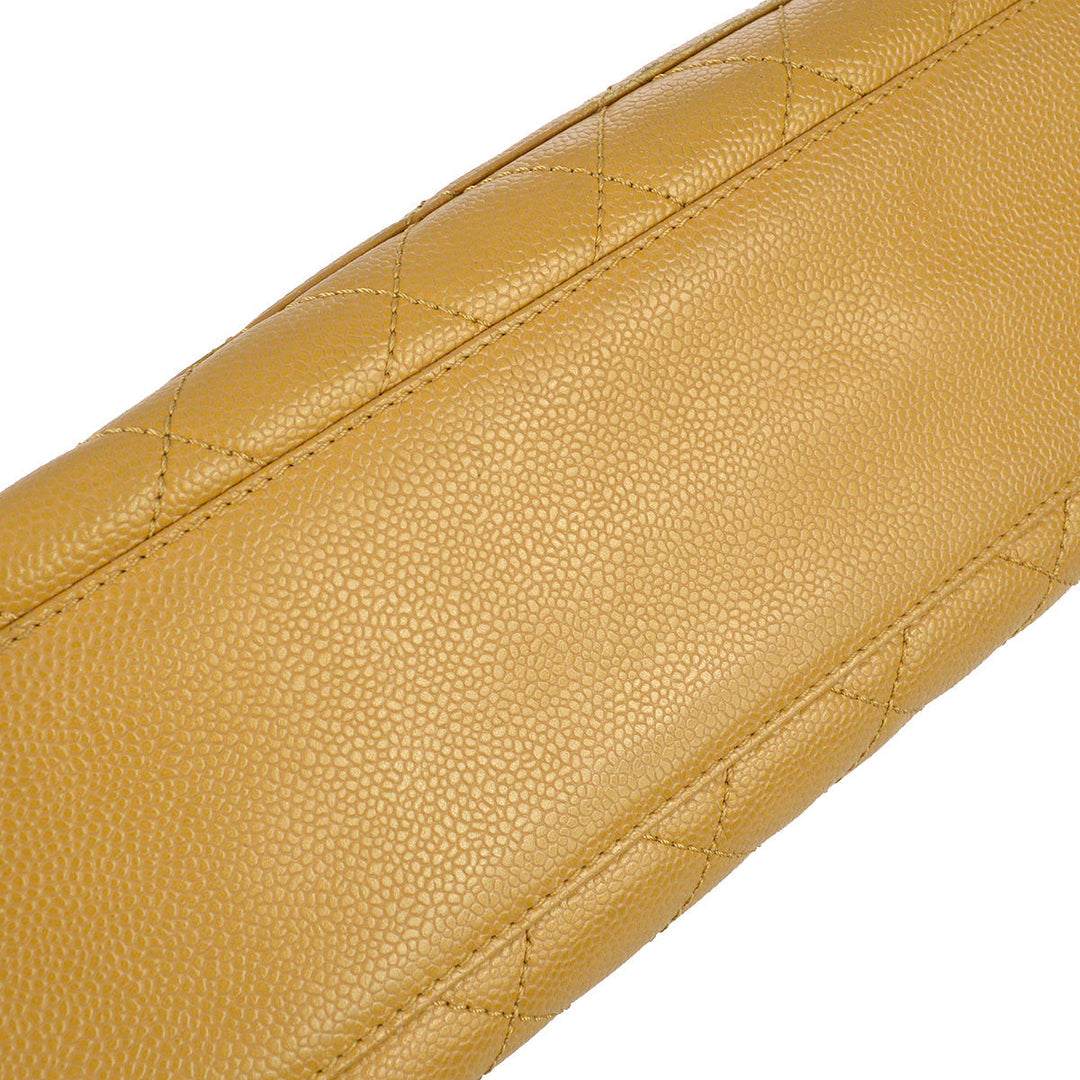 Top Quality Chanel 2004-2005 Beige Caviar Kelly Handbag