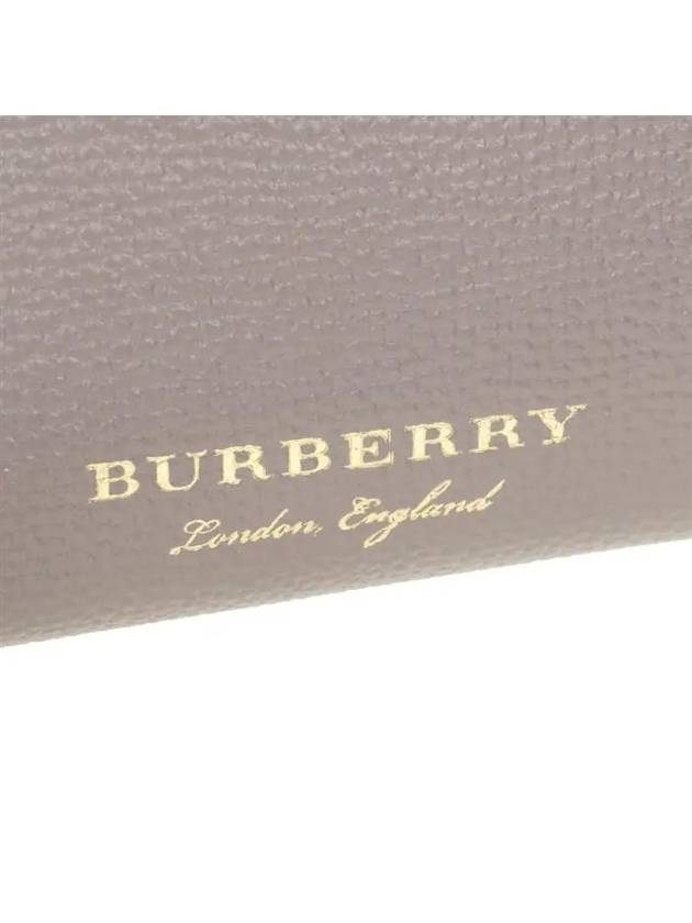 Burberry Banner House Check Derby Mini Tote Bag Grey