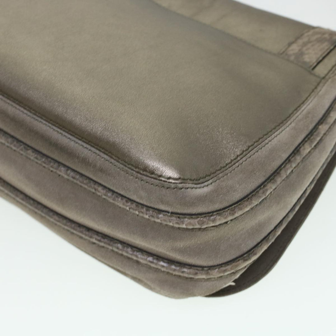 Chloe Shoulder Bag Suede Leather Gray 44064