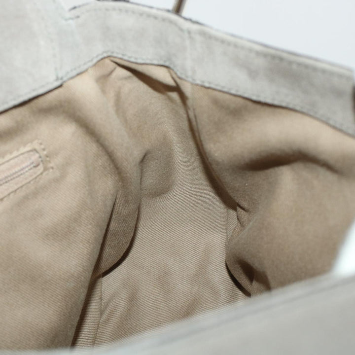 Chloe Shoulder Bag Suede Leather Gray 44064