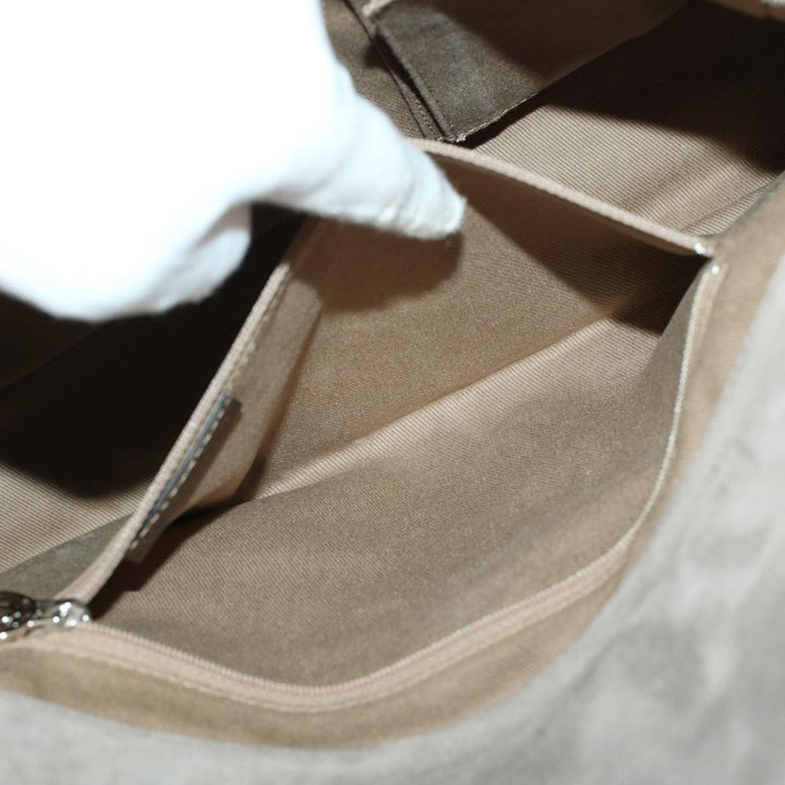 Chloe Shoulder Bag Suede Leather Gray 44064