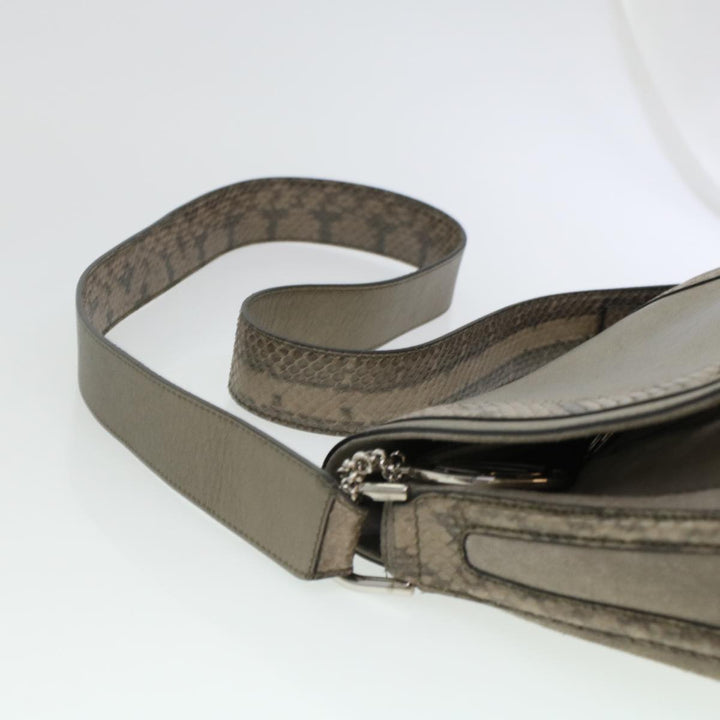 Chloe Shoulder Bag Suede Leather Gray 44064