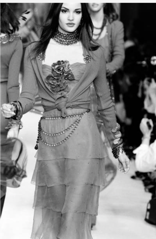 Ceinture de perles rouges Top Quality Chanel 1992