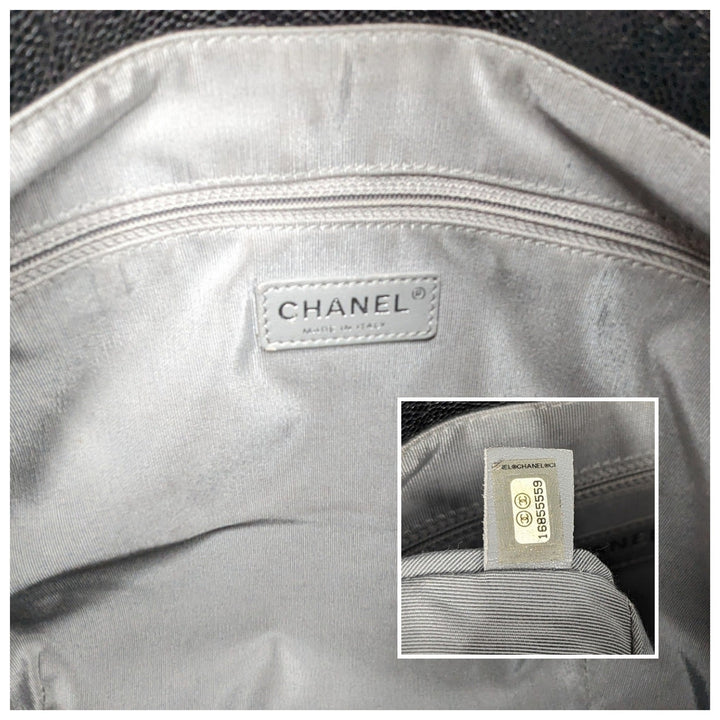 Top Quality Chanel Elastic CC Flap Bag Glazed Caviar Hobo Shoulder Bag