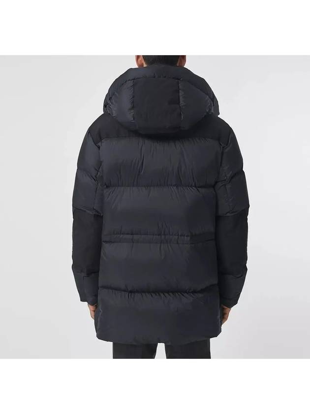 Burberry Logo Applique Nylon Padding Charcoal Grey