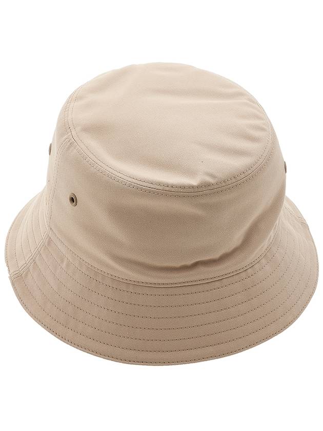 Burberry Embroidered Logo Cotton Gabardine Bucket Hat Honey