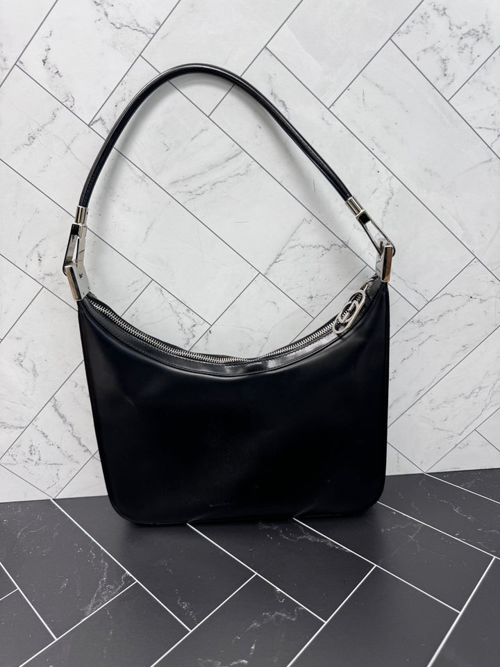 Gucci Black Leather Shoulder Bag