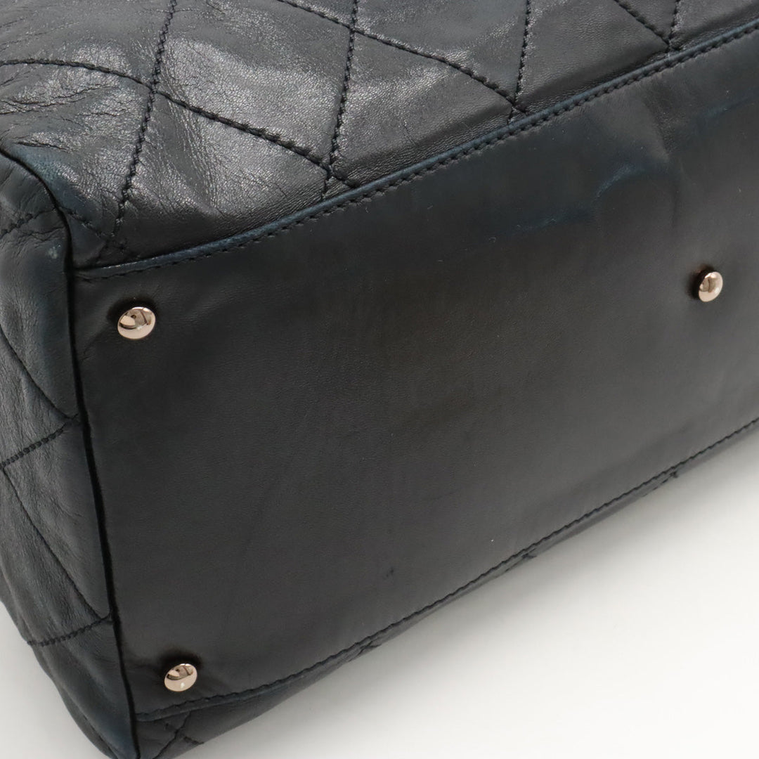 Top Quality Chanel Top Quality Chanel Cocomark Mini Boston  Bag Shoulder  Shoulder Tooth Black Black Black Blumin