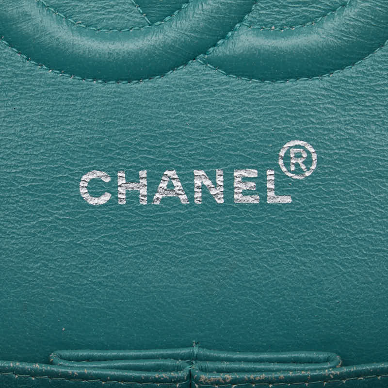 Top Quality Chanel Matrace 25 Cocomark Double Flap ilver  Chain Shoulder Bag Light Green  Lady CHANEL