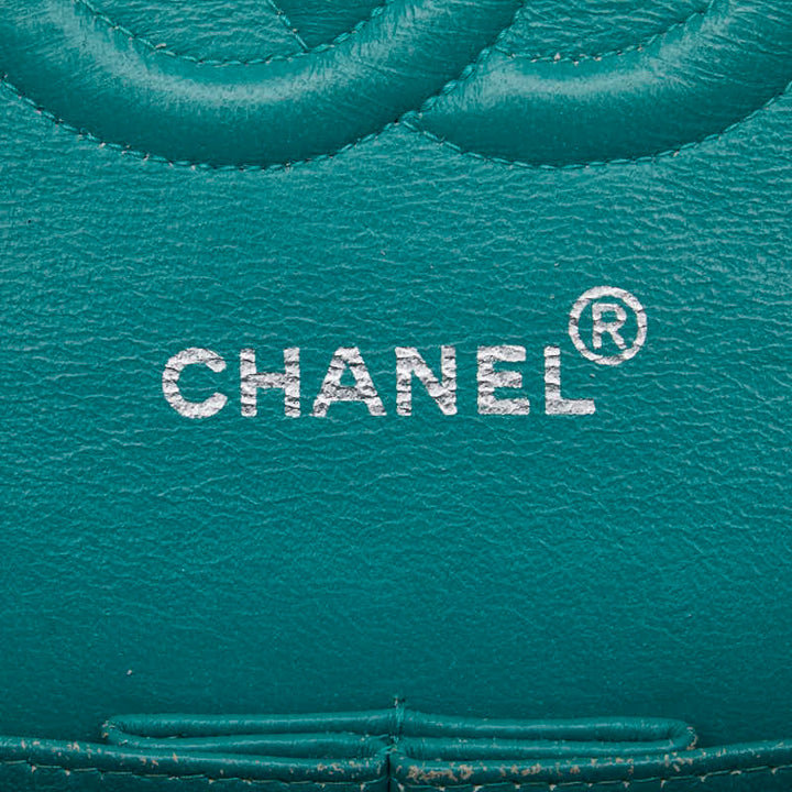 Top Quality Chanel Matrace 25 Cocomark Double Flap ilver  Chain Shoulder Bag Light Green  Lady CHANEL