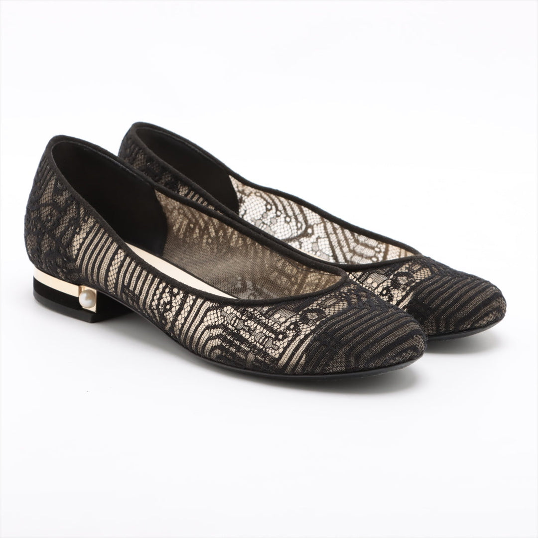 Top Quality Chanel Coco Race Flap Pumps 37  Black Pearl