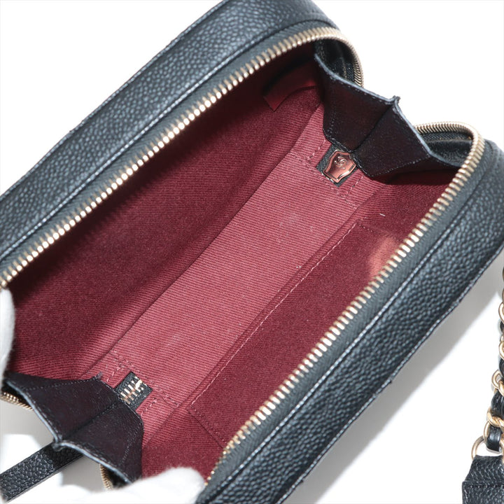 Top Quality Chanel Matrasse Cavia S Waist Pouch Black Gold  28th