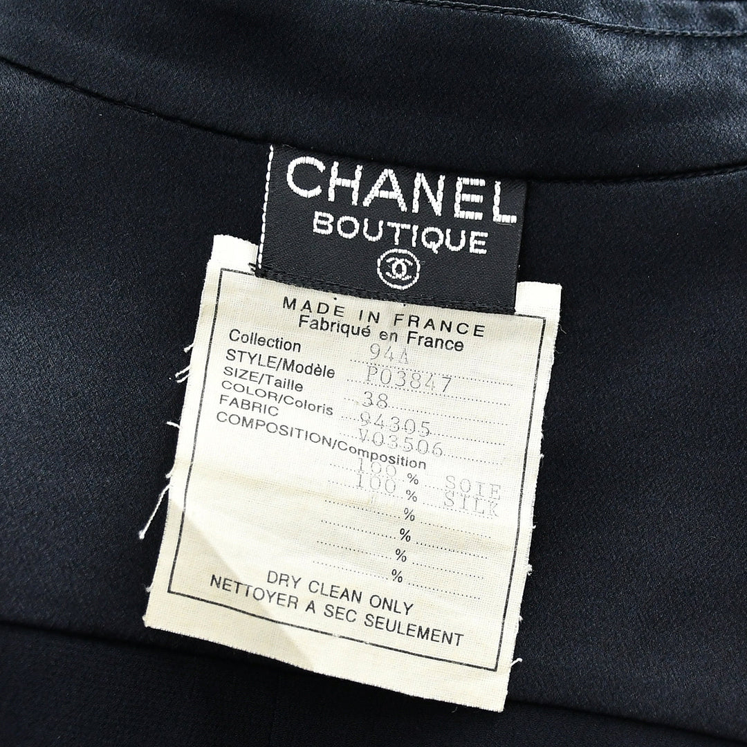 Top Quality Chanel Blouse Shirt Black 94A #38