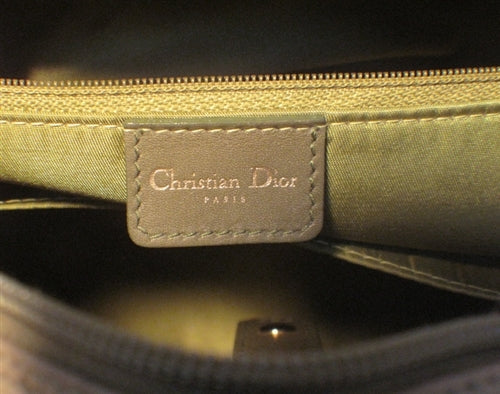 Christian Top quality Dior Green Ostrich Leather Handbag