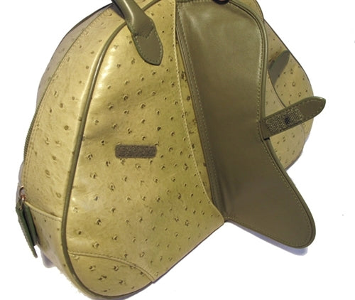Christian Top quality Dior Green Ostrich Leather Handbag