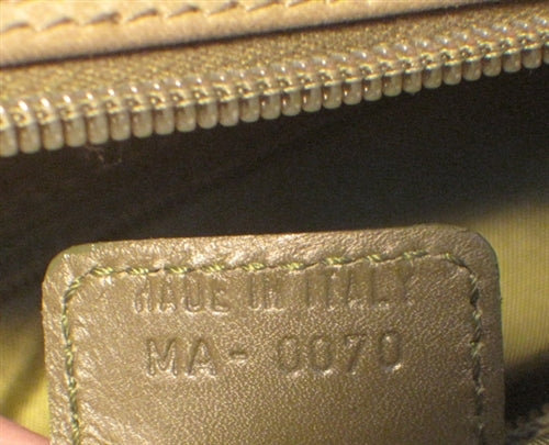 Christian Top quality Dior Green Ostrich Leather Handbag