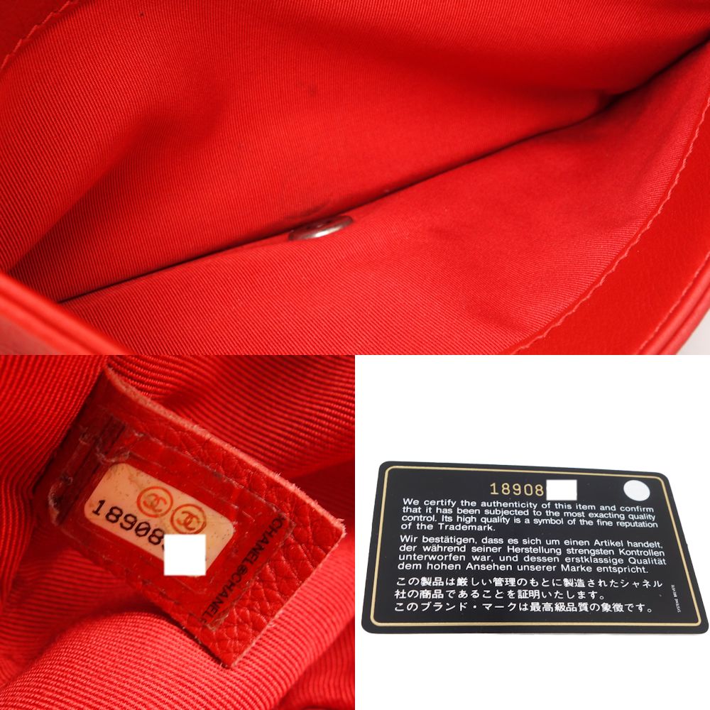 Top Quality Chanel Boy Chain Shoulder Bag Red Lambskin