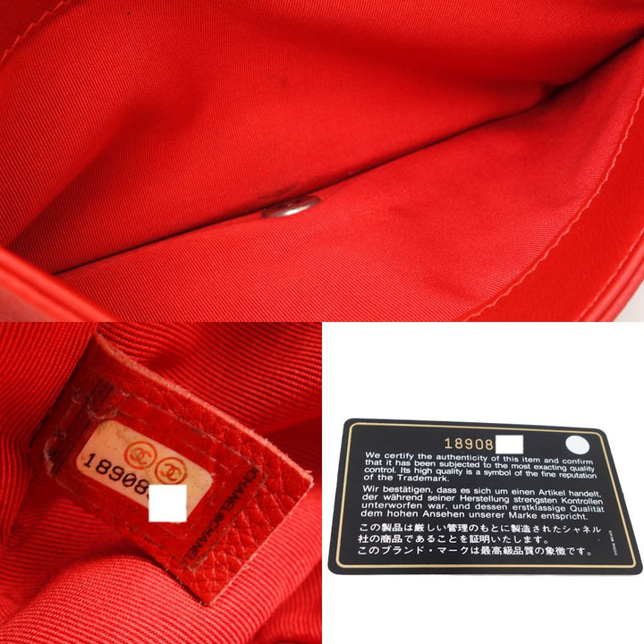 Top Quality Chanel Boy Chain Shoulder Bag Red Lambskin