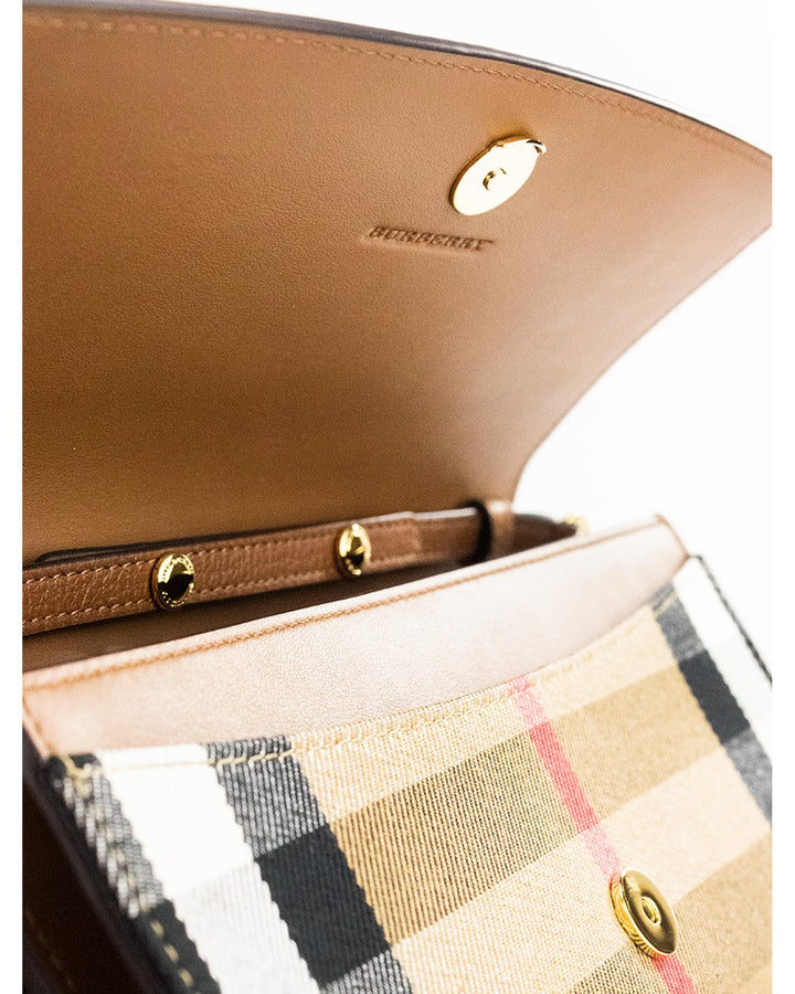 Burberry Red Pebbled Leather Camera Crossbody Bag