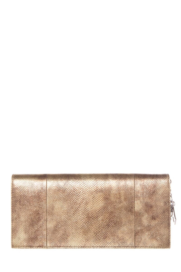 Lady Top quality Dior Gold Lizard Skin Clutch