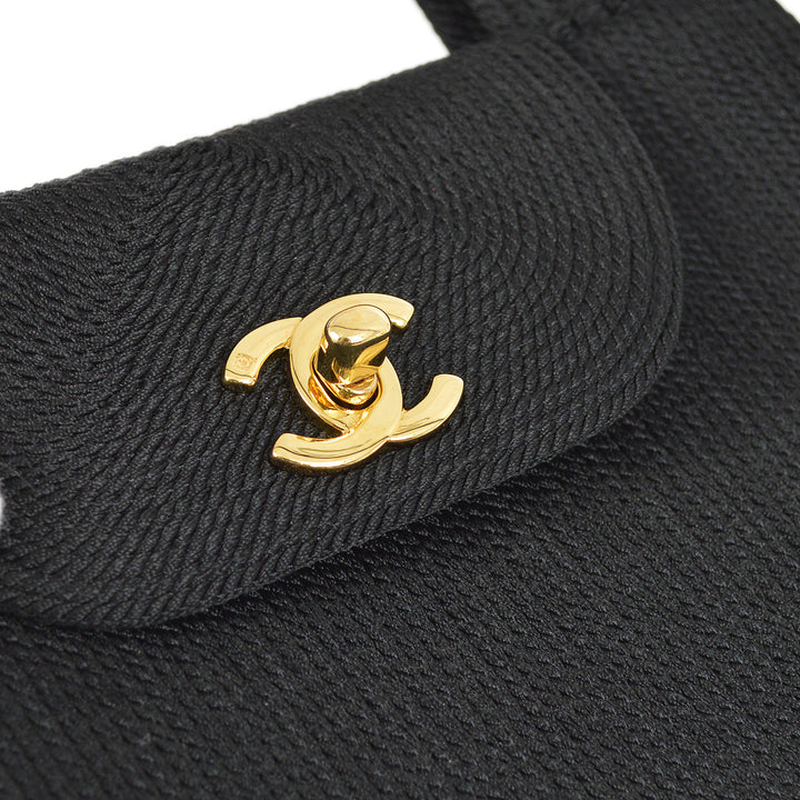 Top Quality Chanel Black Canvas Braid Handbag