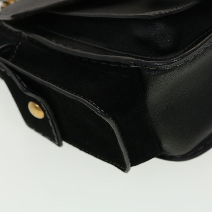 Chloe Shoulder Bag Leather Black 45304