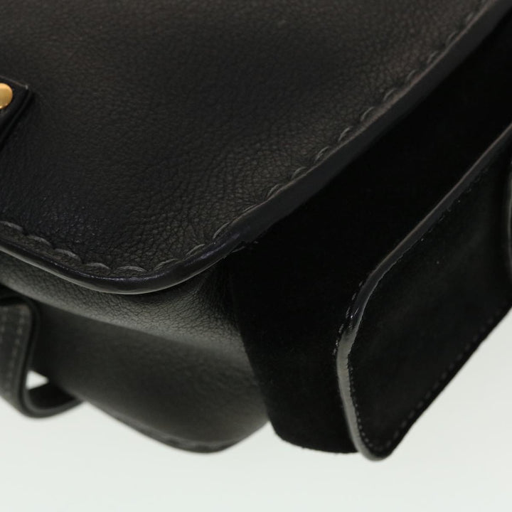 Chloe Shoulder Bag Leather Black 45304