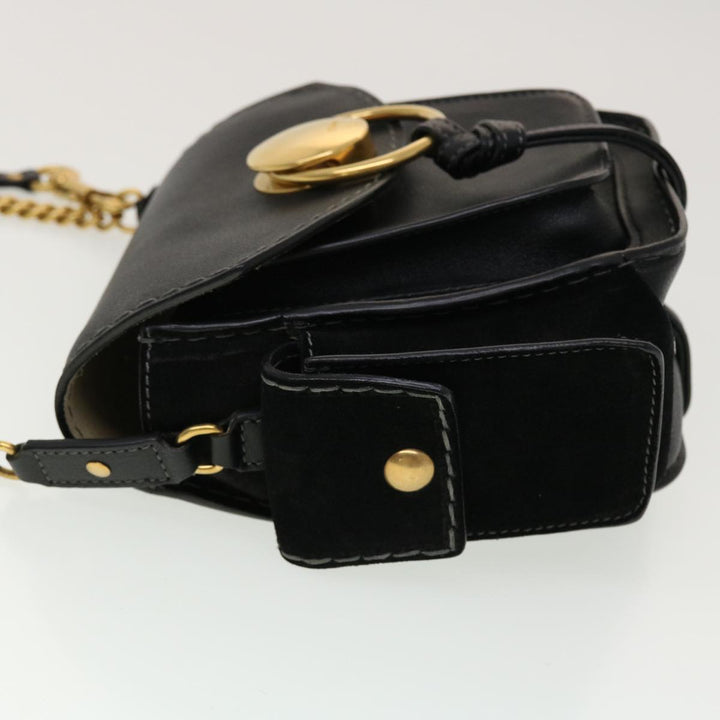 Chloe Shoulder Bag Leather Black 45304