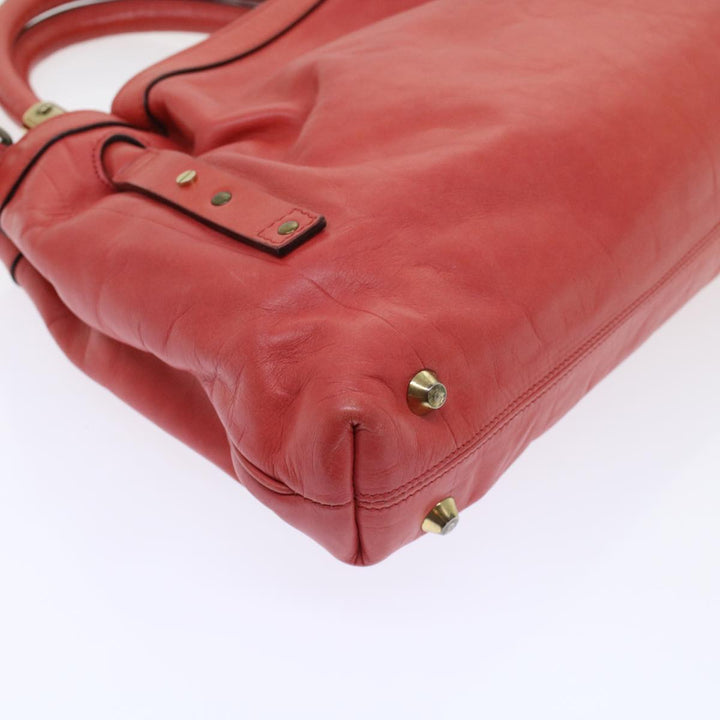 Chloe Victoria Hand Bag Leather 2way Pink 45451