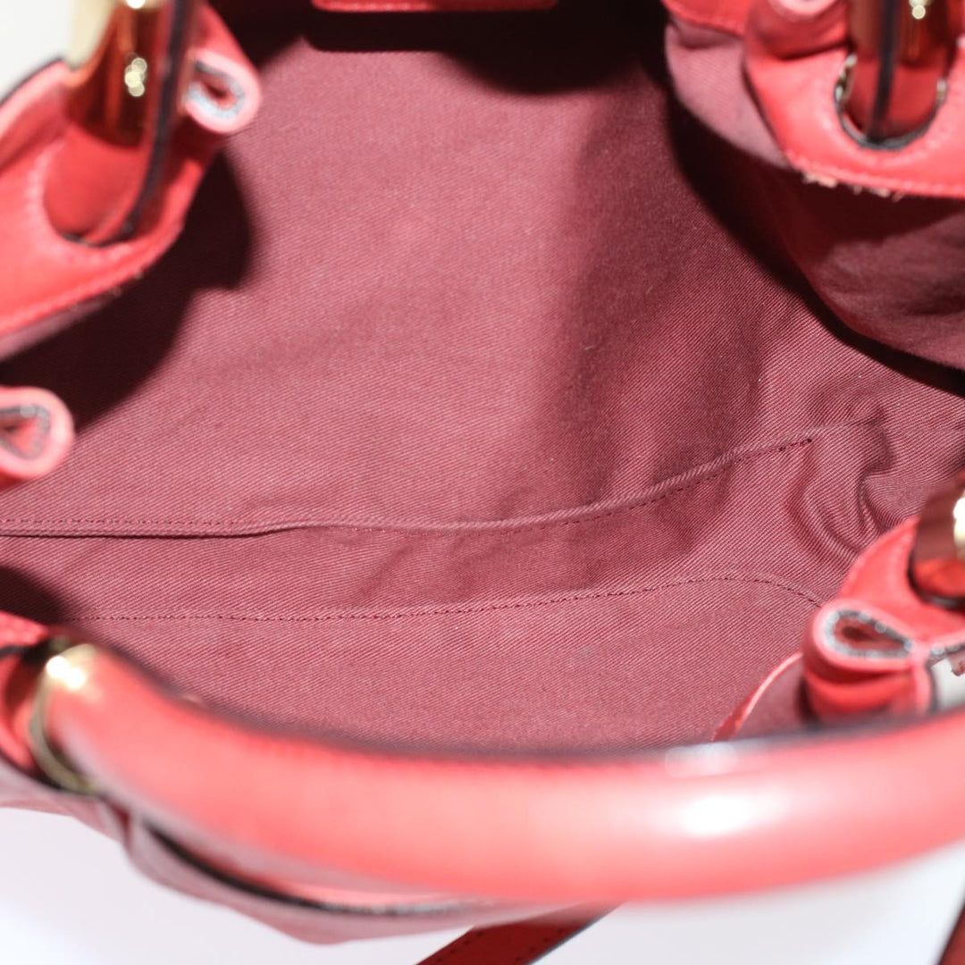 Chloe Victoria Hand Bag Leather 2way Pink 45451