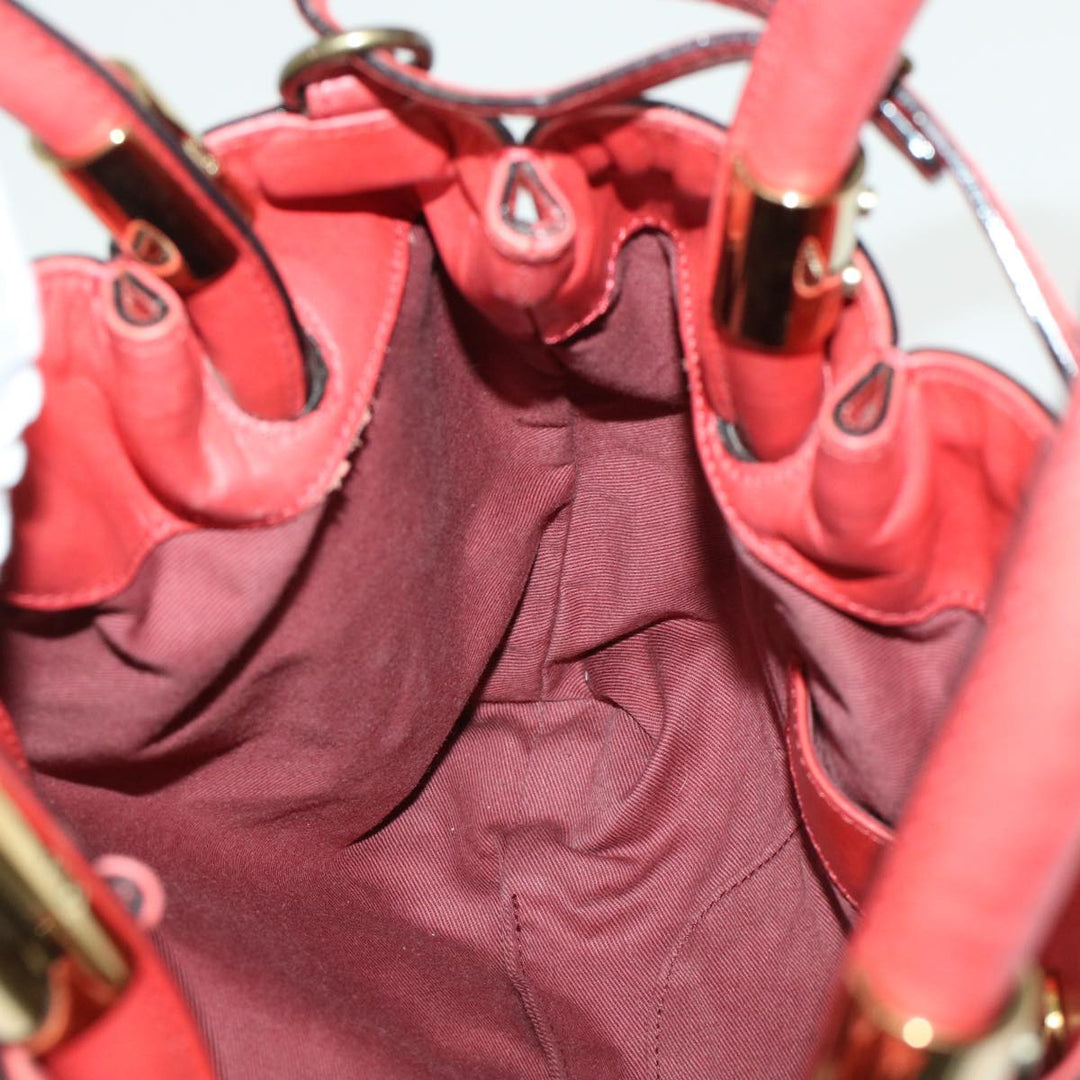 Chloe Victoria Hand Bag Leather 2way Pink 45451