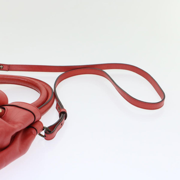 Chloe Victoria Hand Bag Leather 2way Pink 45451
