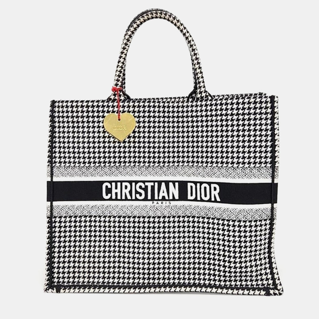 Top quality Dior Christian Black Canvas Book Tote 42 Bag