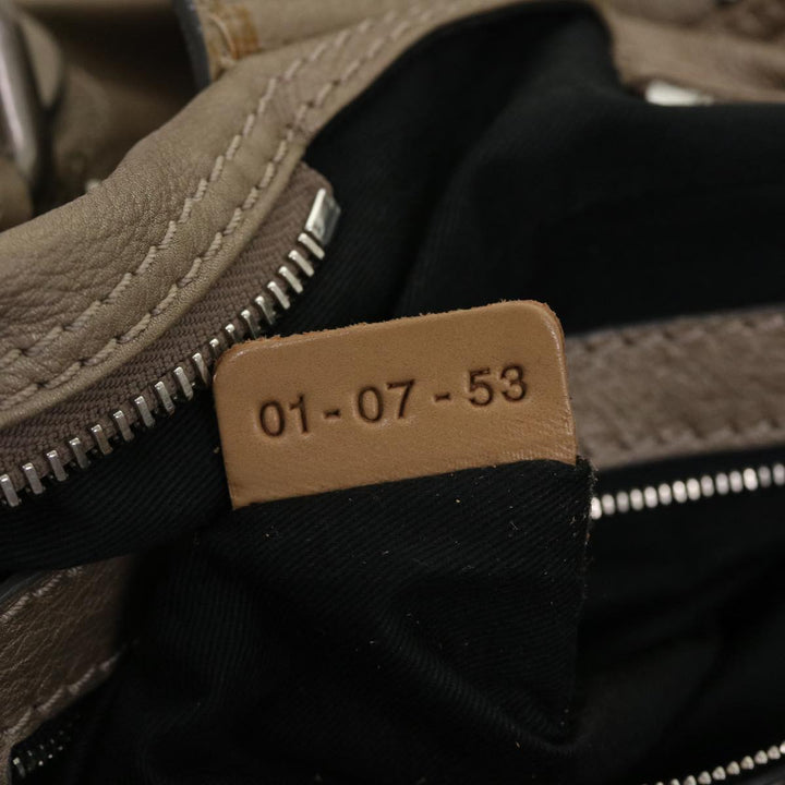 Chloe Paddington Hand Bag Leather Beige 45609