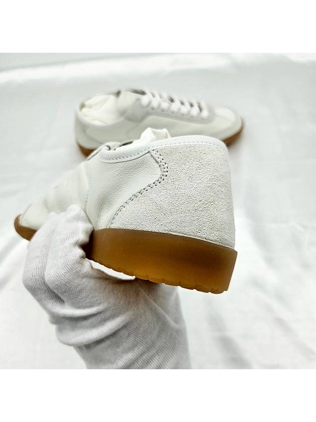 Calfskin Suede Low Top Sneakers White Chanel